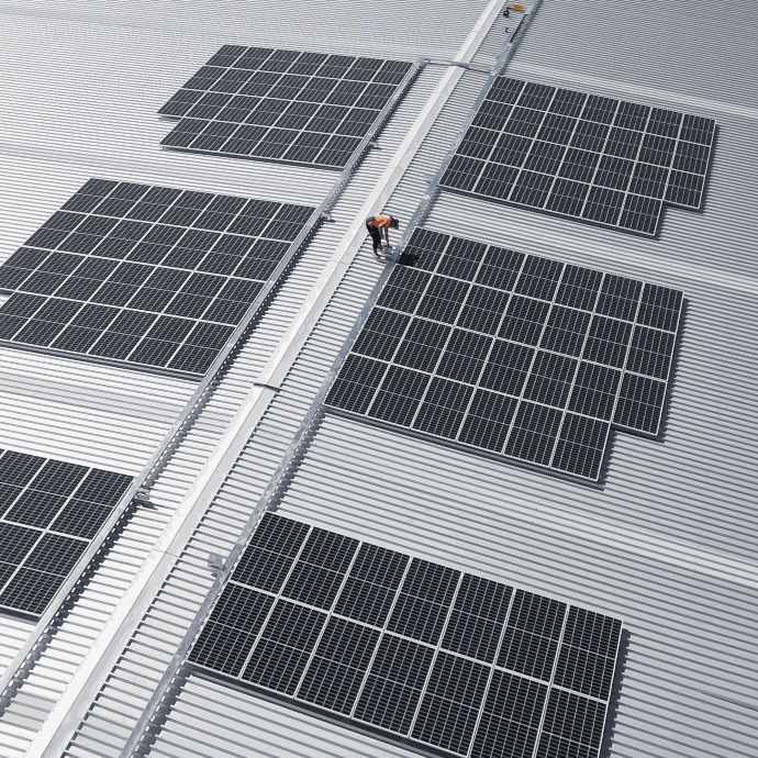 Solar Panels on Commercial Building