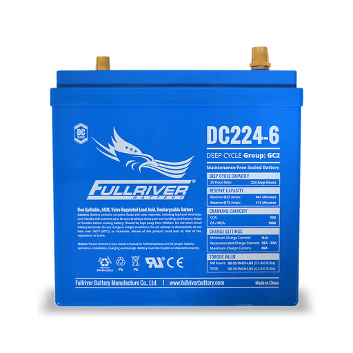 [DC224-6] Fullriver DC 6V 224Ah AGM Battery