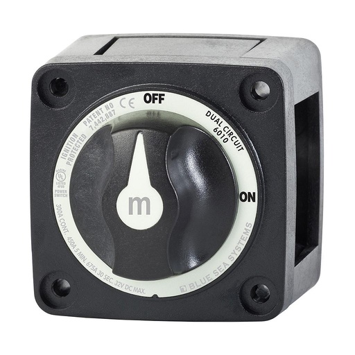 [BS-6010200B] Bluesea M-Series Switch Dual CCt Black