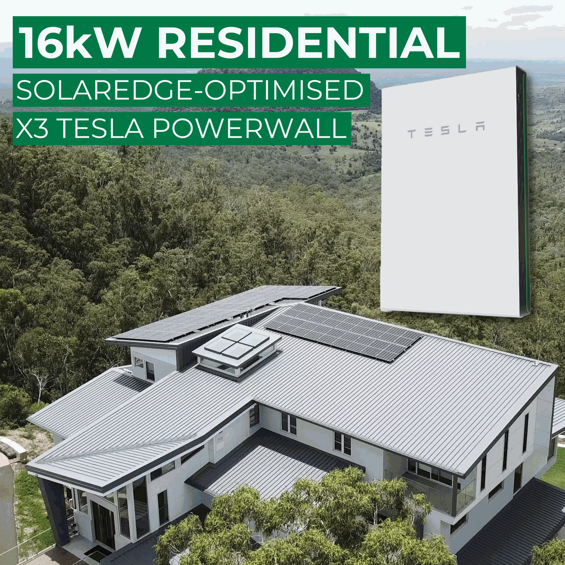 SolarEdge-Optimised & Tesla Powerwall Residential System